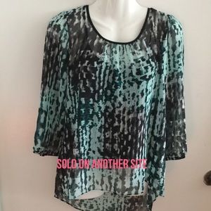 By & By Women's Cage Back Blouse Top